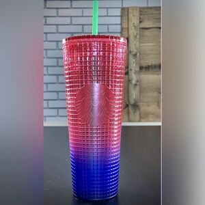 Starbucks Watermelon Pink Purple Gradient Tumbler Summer 2022